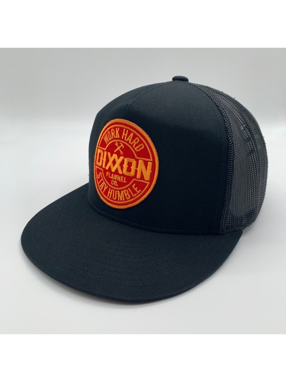 Dixxon Flannel Co Black Work Hard Stay Humble Snapback Trucker Hat